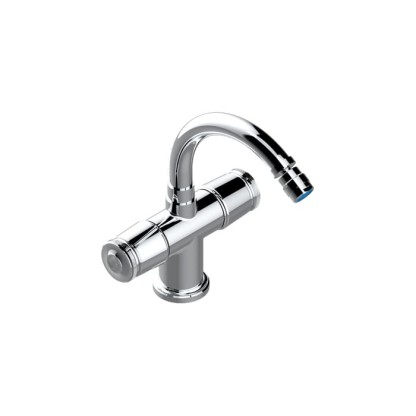 THG CORVAIR FIOR DI BOSCO Смеситель для биде на 1 отверстие, 2-х вентильный, с донным клапаном, цвет: хром