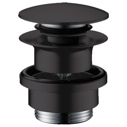 Hansgrohe Донный клапан для раковин и биде, нажимной, цвет: черный матовый