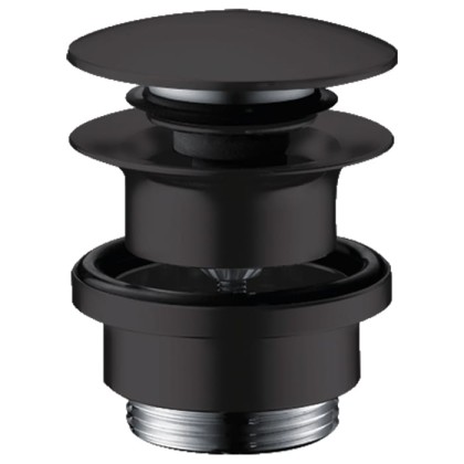 Hansgrohe Донный клапан для раковин и биде, нажимной, цвет: черный матовый