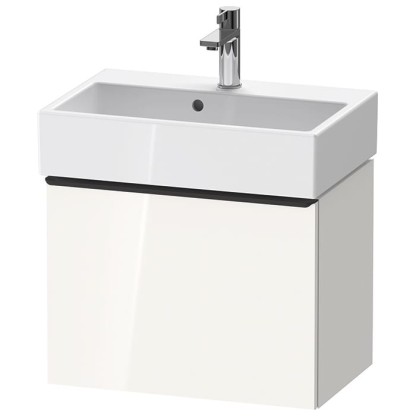 Duravit D-Neo Тумбочка подвесная компакт 58.4x37.2х44 см., раковина, 1 ящик, цвет: белый высокоглянцевый