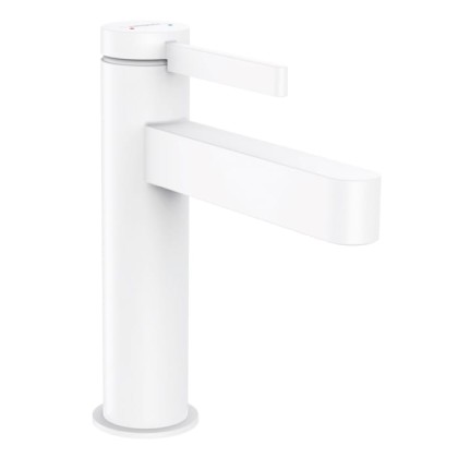 Hansgrohe Finoris Смеситель для раковины, 1 отв., с донным клапаном, цвет: белый матовый