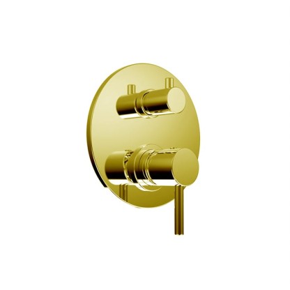 Bongio Project Встраиваемый Смеситель для душа, на 3 выхода, (без встраиваемой части 09763/3) цвет: матовое французское золото