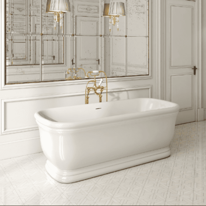 Devon&Devon Hollywood Ванна, отдельностоящая, без отверстий 177.5x88.5x64см,  композитная цвет: белый