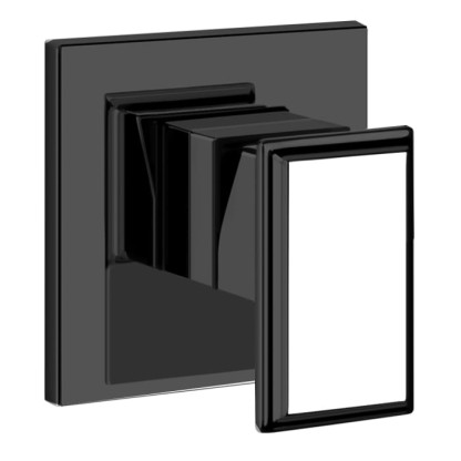 Gessi Eleganza Встраиваемый однорычажный смеситель для раковины, внешняя часть, цвет: черный металлик