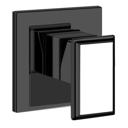 Gessi Eleganza Встраиваемый однорычажный смеситель для раковины, внешняя часть, цвет: черный металлик