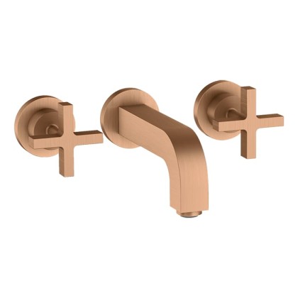 Axor Citterio Смеситель для раковины, встраиваемый, излив: 16.2см., цвет: шлифованная бронза