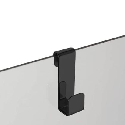 3SC APPY Крючок навесной на стекло, одинарный, цвет: черный матовый