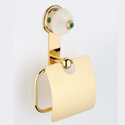 THG Cheverny Malachite Держатель туалетной бумаги, подвесной, цвет: золото