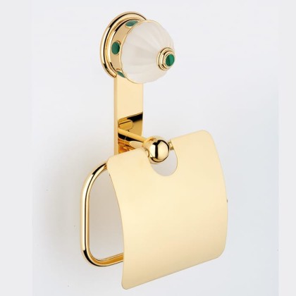 THG Cheverny Malachite Держатель туалетной бумаги, подвесной, цвет: золото
