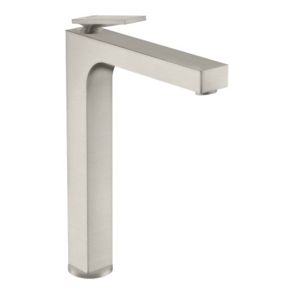 Axor Citterio Смеситель для раковины 280, хр, на 1 отв., с донным клапаном, высокий, цвет: сталь