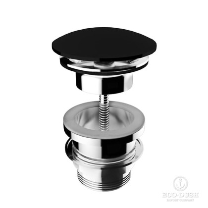 Stella Completamenti Донный клапан для раковин без перелива, цвет: черный матовый