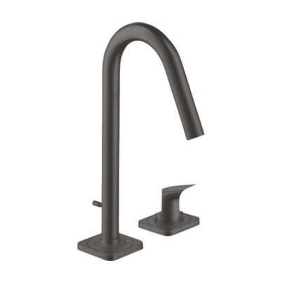 Axor Citterio M Смеситель для раковины, на 2 отв., с донным клапаном, цвет: шлифованный черный хром