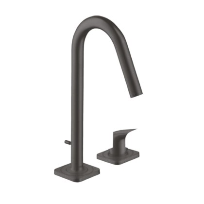 Axor Citterio M Смеситель для раковины, на 2 отв., с донным клапаном, цвет: шлифованный черный хром