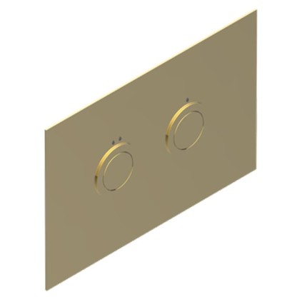 THG Клавиша смыва для унитаза, двойная, для инсталляций TECE, цвет: Soft Matt Gold