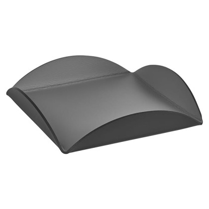 ADJ Подставка для сервировки 30x30см., натуральная кожа, цвет: серый/черный