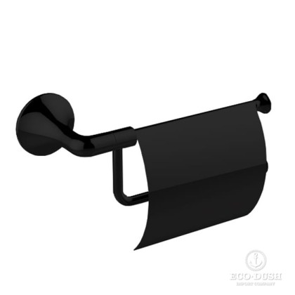 Cisal Vita Держатель бумаги с крышкой, цвет: черный матовый