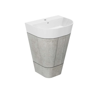 Azzurra Forma Тумба напольная 60х47х84см, с 2 дверцами, с раковиной, цвет: Cement