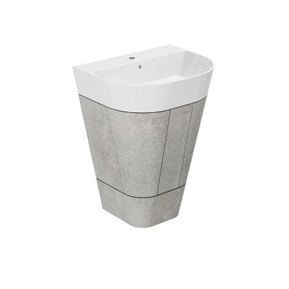 Azzurra Forma Тумба напольная 60х47х84см, с 2 дверцами, с раковиной, цвет: Cement