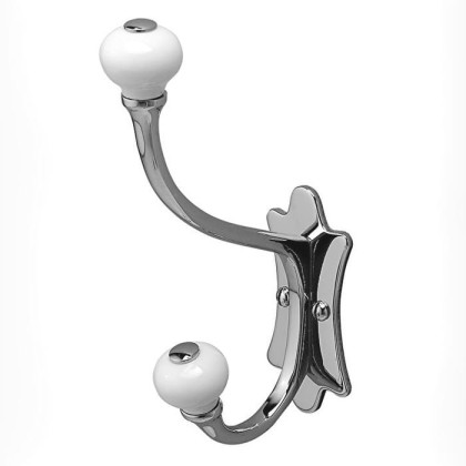 Devon&Devon Mayfair Крючок подвесной, двойной, цвет: хром