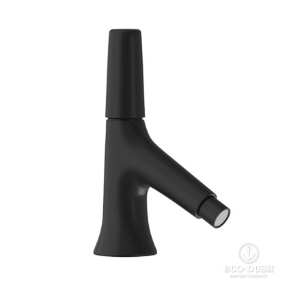 Cisal Vita Смеситель для биде, 1 отв., с донным клапаном, цвет: черный матовый