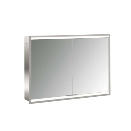 Emco Prime Зеркальный шкаф 100см., с подсветкой LED2 Facelift встраив. модель, 2-дверки, IP 20 зеркальная задняя стенка