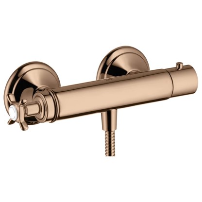 Axor Montreux Смеситель для душа, термостатический, настенный, цвет: полированное красное золото