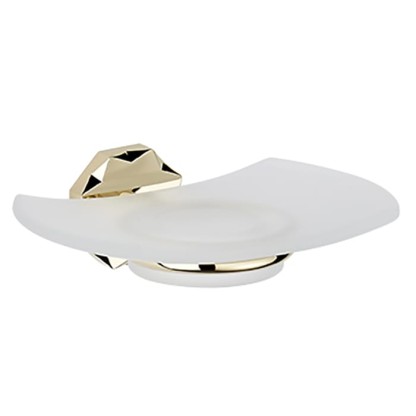THG Nihal Porcelaine Ivoire Мыльница стеклянная, подвесная, цвет: Soft gold