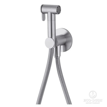 CISAL Xion Гидроершик со шлангом 120 см,вывод с держателем, цвет: нержавеющая сталь