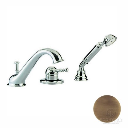 CISAL Arcana Royal Смеситель однорычажный на борт ванны на 3 отверстия,излив 200 мм, цвет: бронза