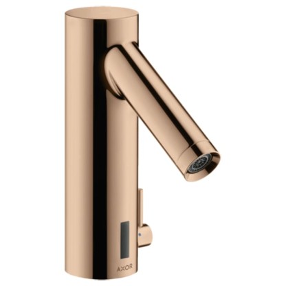 Axor Starck Cмеситель для раковины, на 1 отв., электроный, питание от батареек, цвет: полированное красное золото