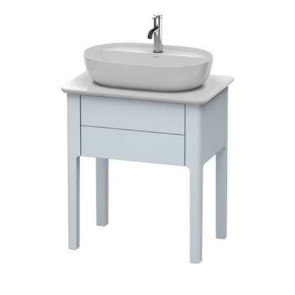 Duravit Luv База напольная 68.8x45х74.3см., с 1 выдв. ящиком, каменной столешницей и раковиной, цвет: светло-голубой шелковисто-матовый