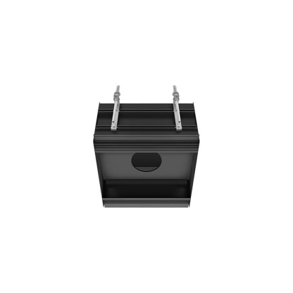 Gessi Binario Профиль линейный 250 мм, для 1 модуля, установка Easy-Fix, цвет: Black XL