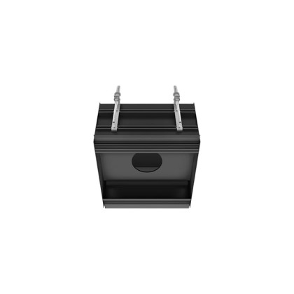 Gessi Binario Профиль линейный 250 мм, для 1 модуля, установка Easy-Fix, цвет: Black XL
