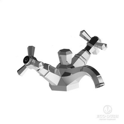 Stella Eccelsa Смеситель для раковины на 1 отверстие 3219, с донным клапаном, цвет: хром