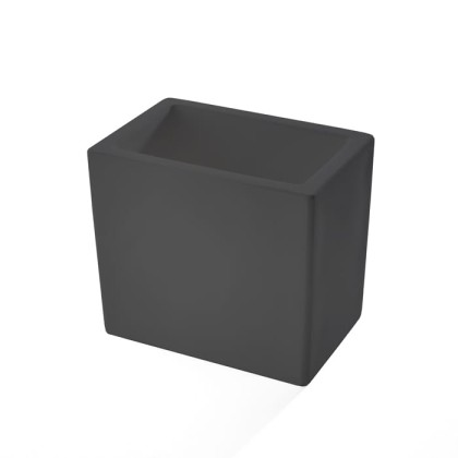 3SC Mood Black Стакан настольный, композит Solid Surface, цвет: чёрный матовый