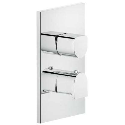 Gessi Rilievo Встраиваемый смеситель для душа, термостатический, на 3 источника, внешняя часть, цвет: хром