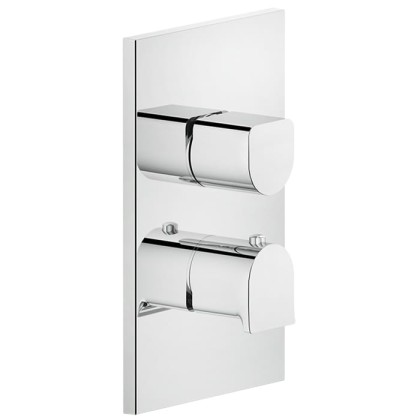 Gessi Rilievo Встраиваемый смеситель для душа, термостатический, на 3 источника, внешняя часть, цвет: хром