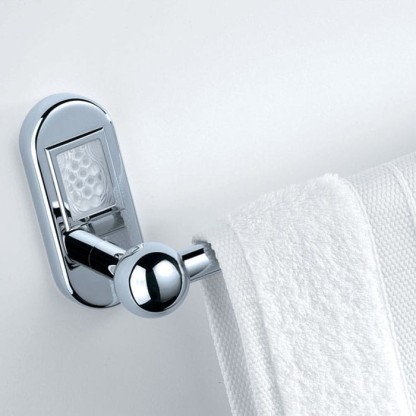 THG Oceania Полотенцедержатель 60см, подвесной, цвет: хром/прозрачный хрусталь