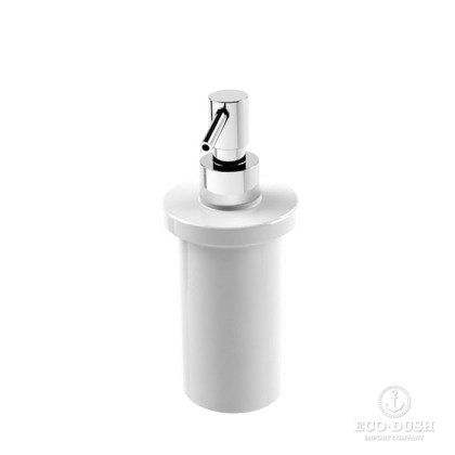 Stella 130 Дозатор для мыла керамический настольный, цвет: хром