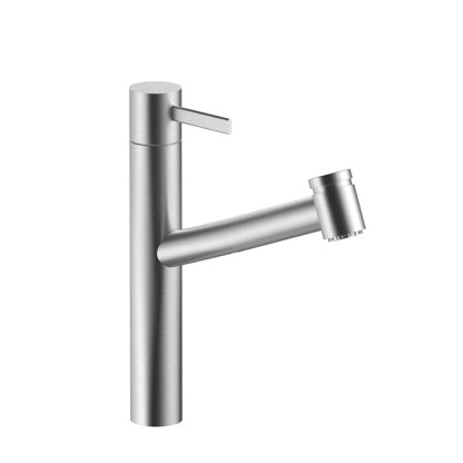 Fantini AF/21 Смеситель для раковины, 1 отв., излив: 21.3 см, цвет: матовая натуральная сталь