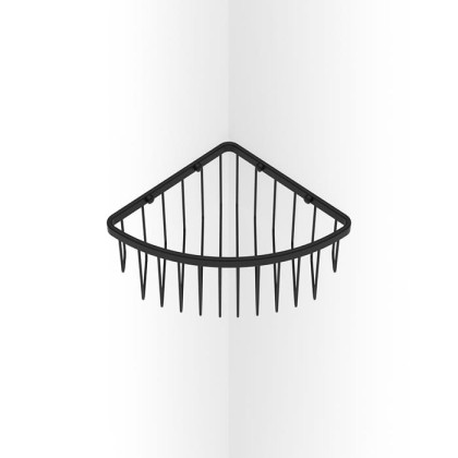 Decor Walther DW 229 Полочка для душа, угловая, подвесная, цвет: черный матовый