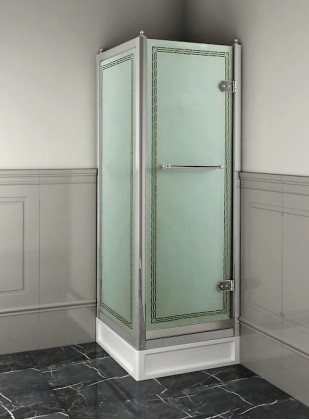 Devon&Devon Savoy Душевое ограждение прямоугольное X70 69х109см., с декоративными элементами,стекло с декором 2S, цвет: хром