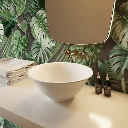 TW collection Раковина ?46см., накладная, без перелива, цвет: белый матовый