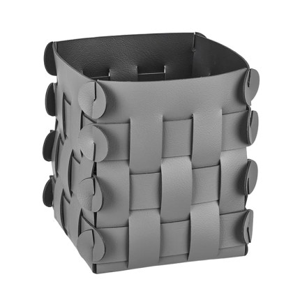 ADJ Корзинка Shlesser, 13x13xH17 см., цвет: серый/черный