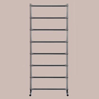 Irsap BELLA п/сушитель водяной для систем ГВС, 55хh127.6см, 8 трубок, (межосевое 50см), с вентилями и комплектом для монтажа KITCOPTUEC6450, цвет:хром