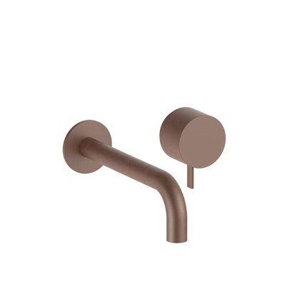 Fantini AF/21 Смеситель для раковины, настенный, излив: 208 мм, цвет: Matt Copper PVD