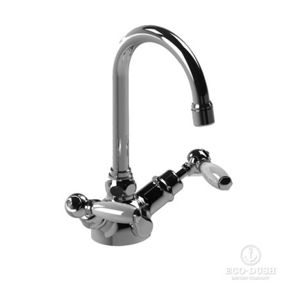 Stella Italica Leve Смеситель для раковины на 1 отверстие 3217 с донным клапаном, цвет: хром