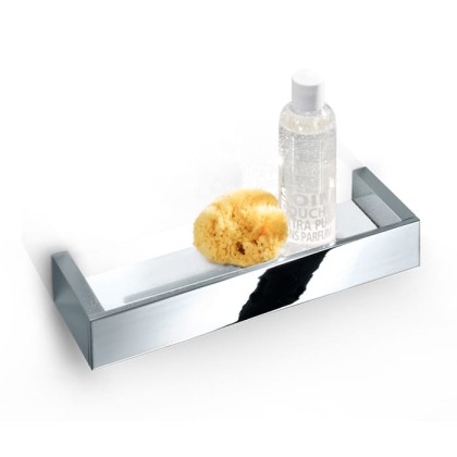 Decor Walther Brick DA60 Душевая полка 60x9см, акриловое белое стекло, подвесная, цвет: хром