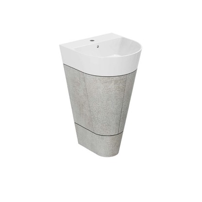 Azzurra Forma Тумба напольная 50х47х84.5см, с 2 дверцами, с раковиной, цвет: Cement