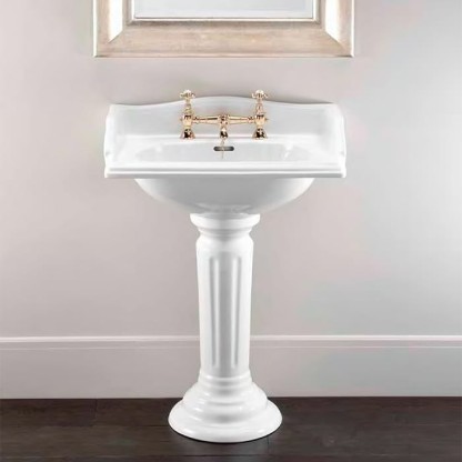 Devon&Devon Cambridge Раковина 64х49 см, 3 отв., цвет: белый